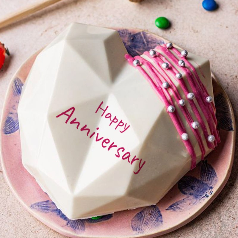 Happy Anniversary Pinata Cake