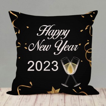 Happy New Year Printed Cushion