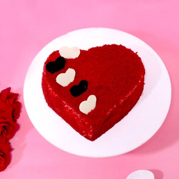 Chocolate Valentine Heart Shape Cake - Luv Flower & Cake-sgquangbinhtourist.com.vn