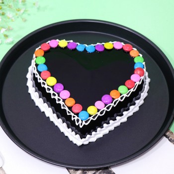 Rainbow Gems Chocolate Cake