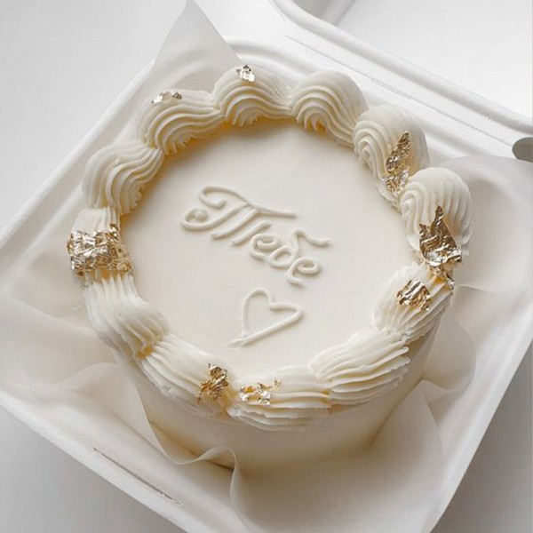 Ivory Bento Cake