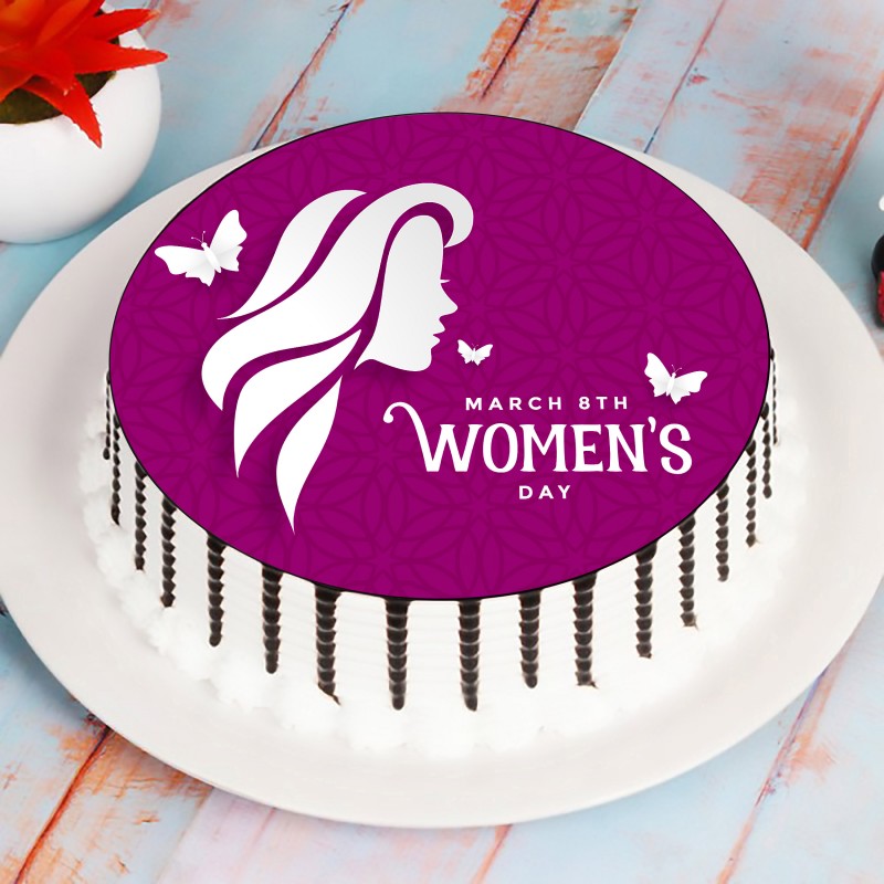 Womens Day Photo Cake
