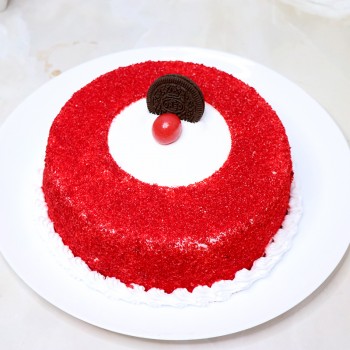 Half Kg Sugarfree Red Velvet Cake