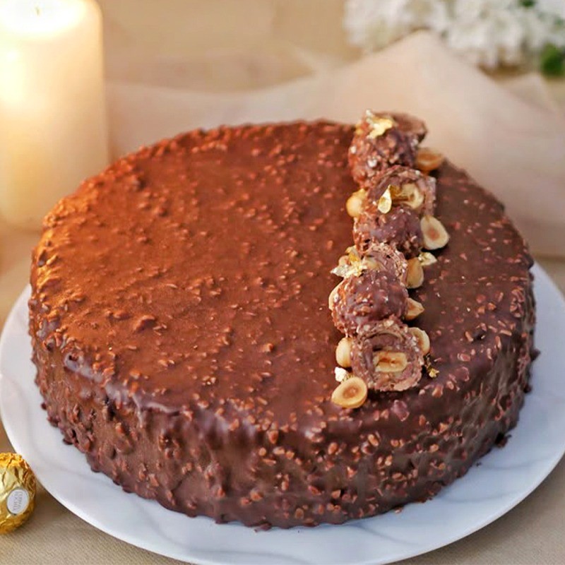 Half Kg Ferrero Rocher Chocolate Cake