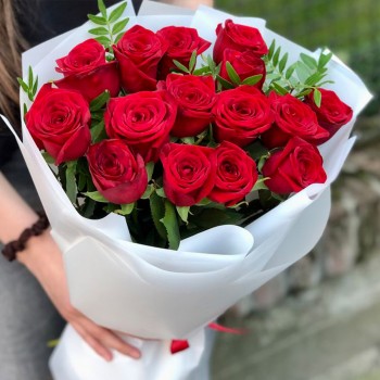 10 Red Roses Bunch