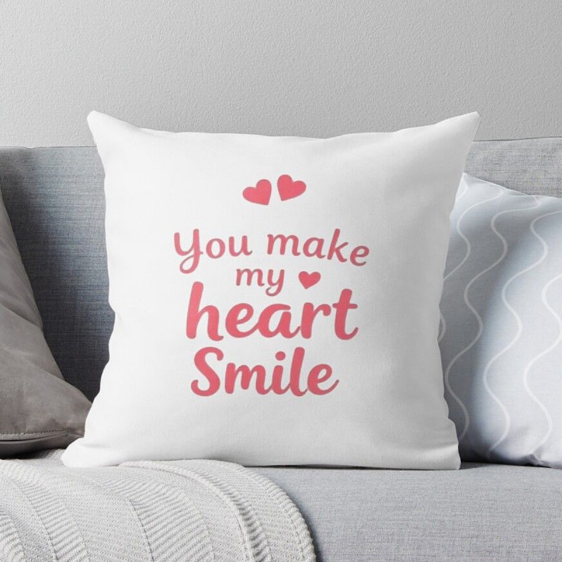 One Personalised Name Love Theme Cushion