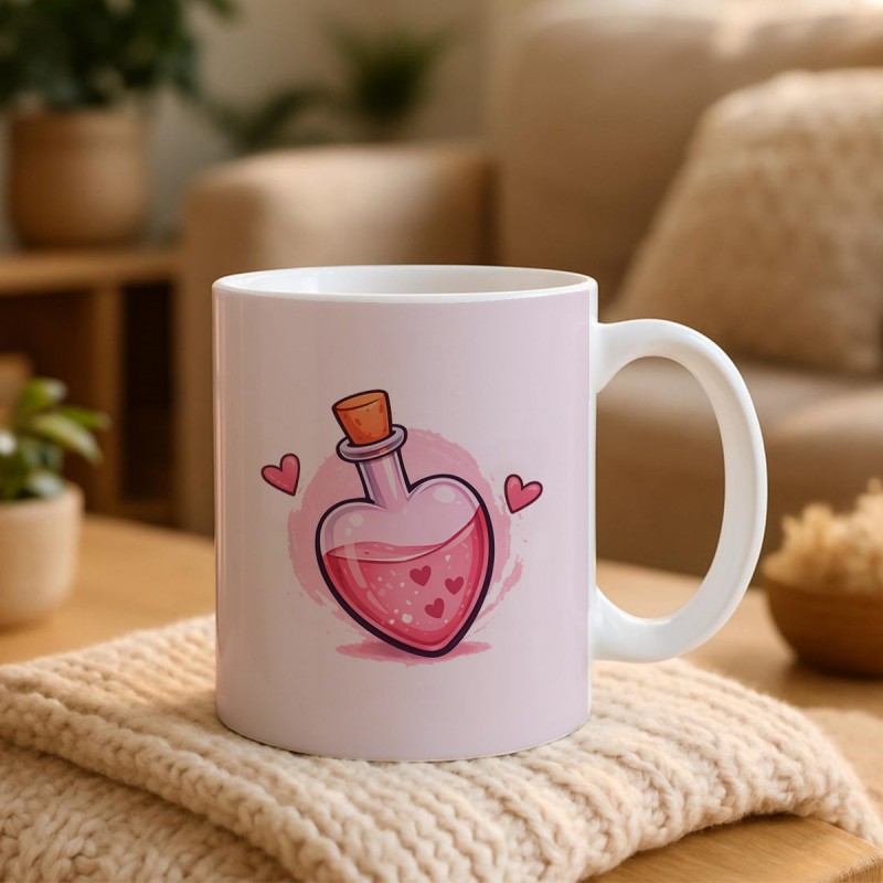 One Personalised Name Black Handle Ceramic Mug