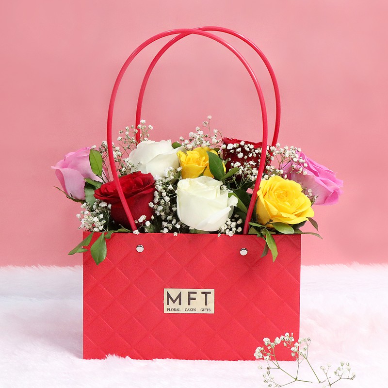 Eternal Mixed Roses Bag Collection