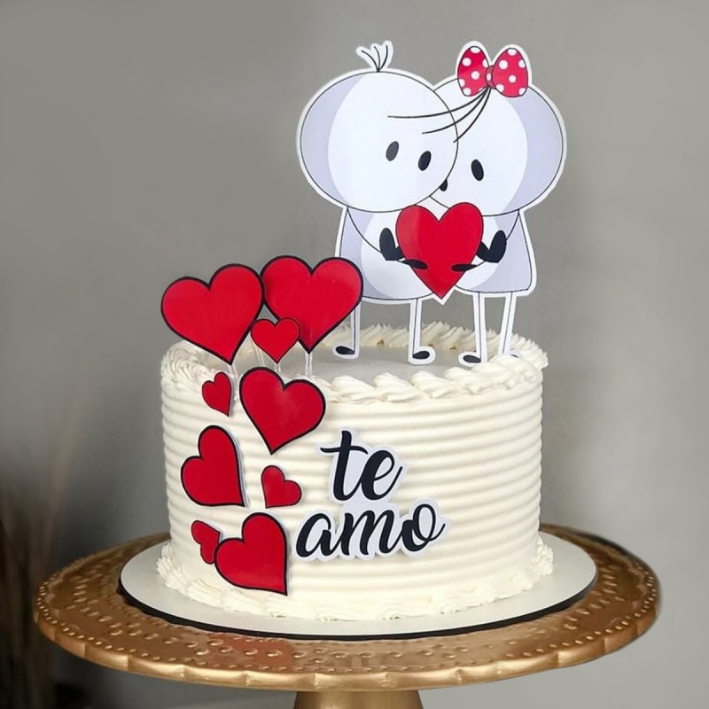 Te Amo Cream Cake
