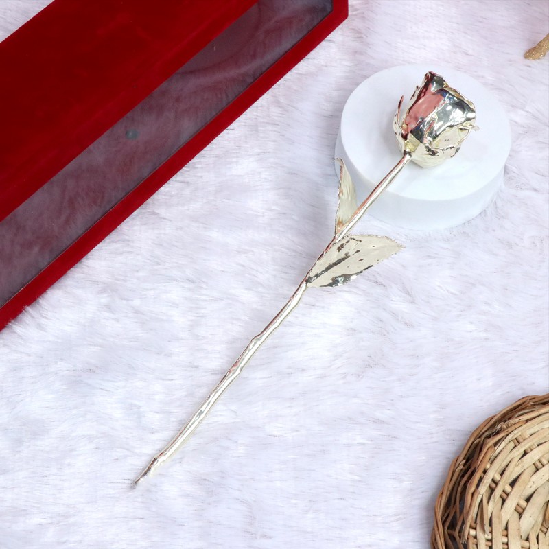 Premium Silver Rose