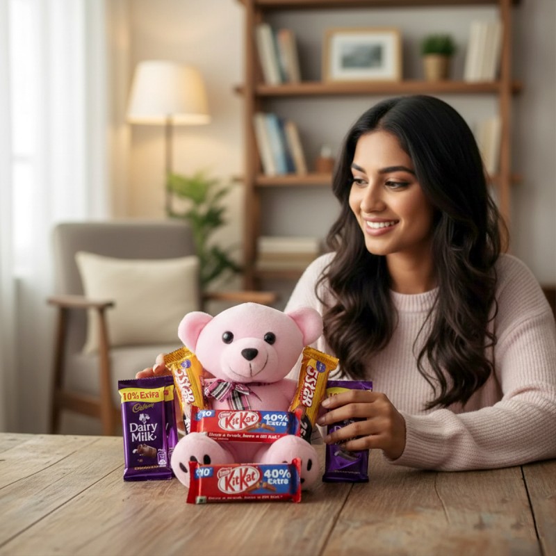 Teddy and Chocolate Combo