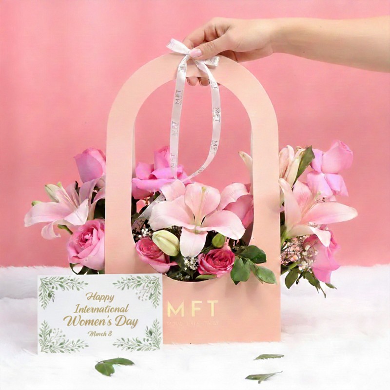 Womens Day Roses N Lilies Handbag