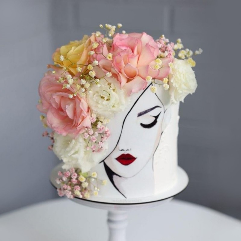 Ultimate Lady Floral Cake