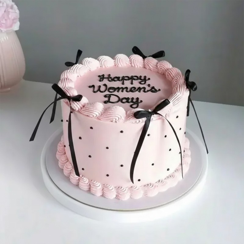 Trending Ribbon Cake for Womens Day