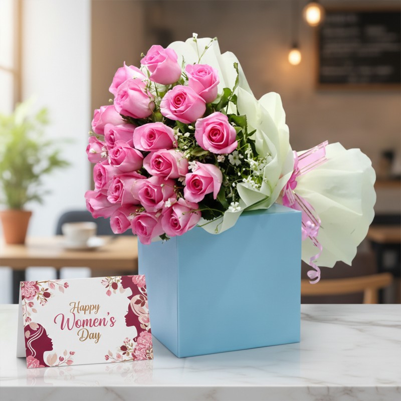 Pink Roses for Womens Day