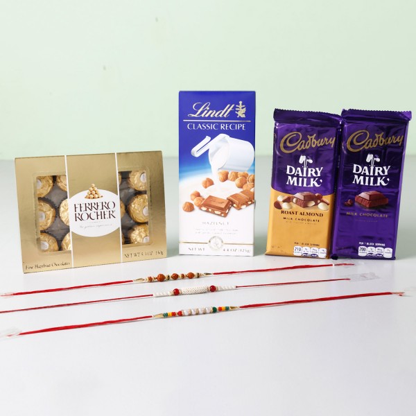 Unique Chocolaty Rakhi Combo