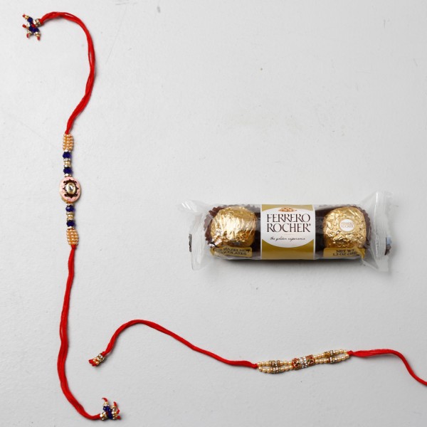 Ferrero Rocher And Set Of 2 Rakhis