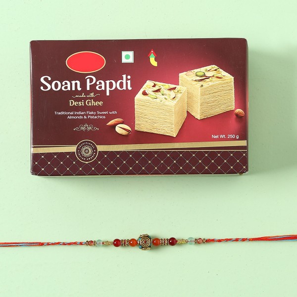 Soan Papdi And Rakhi Combo