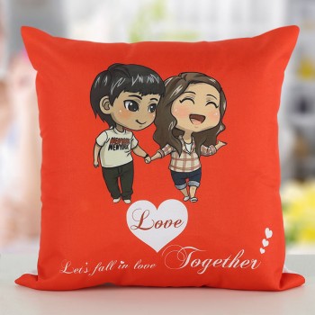 Printed Cushion for Couple
