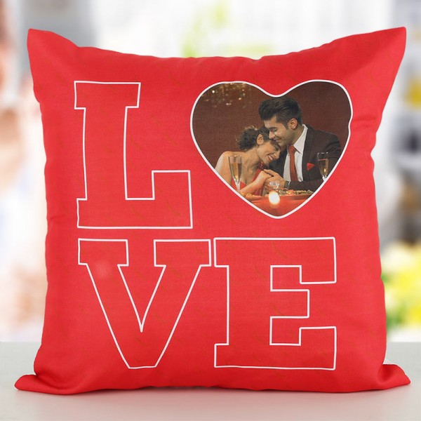 Valentine Personalised Cushions  Personalised Pillows for Valentine's Day  Online to India - MyFlowerTree