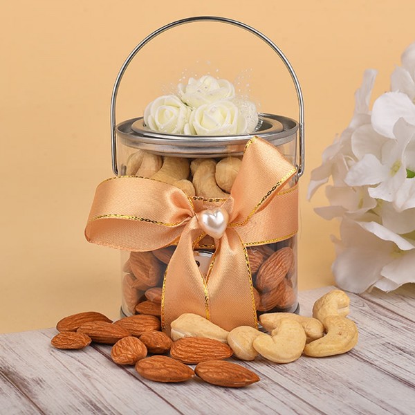 Plastic Gift Box with Almond and Cashew