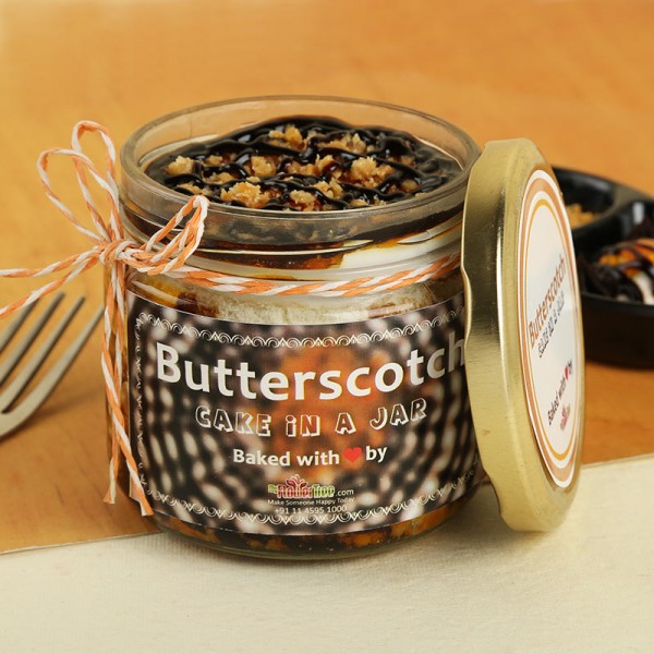 Butter Scotch Jar Cake (200 Ml) Pack of 4