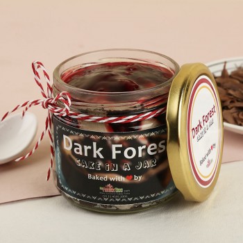 One Dark Forest Jar Cake 