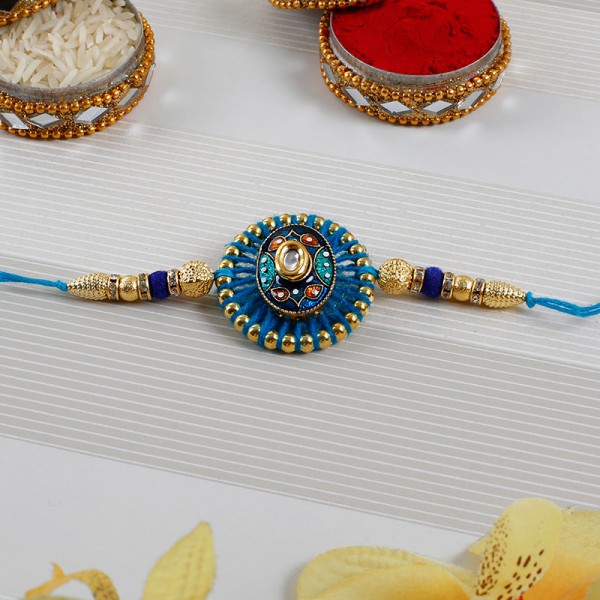Embellished Blue Rakhi
