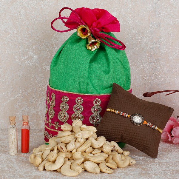 Rakhi With Cashew Nuts