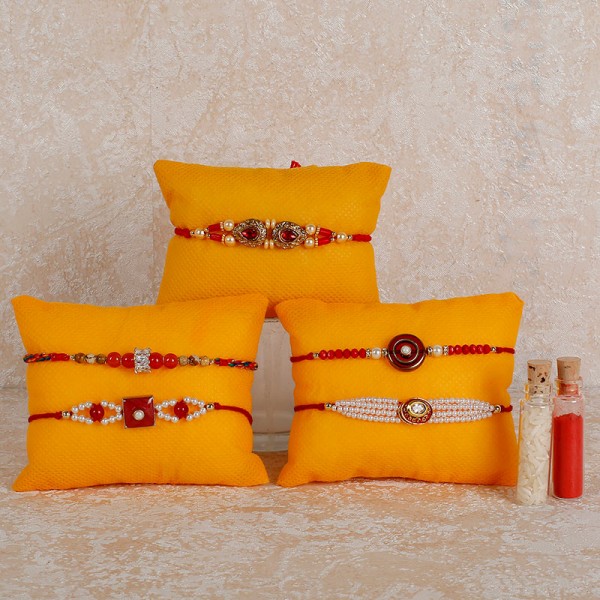 Set Of 5 Designer Rakhis