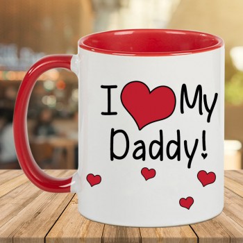 I Love My Daddy Printed Mug