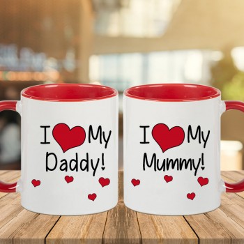 Printed Mug for Daddy Mummy
