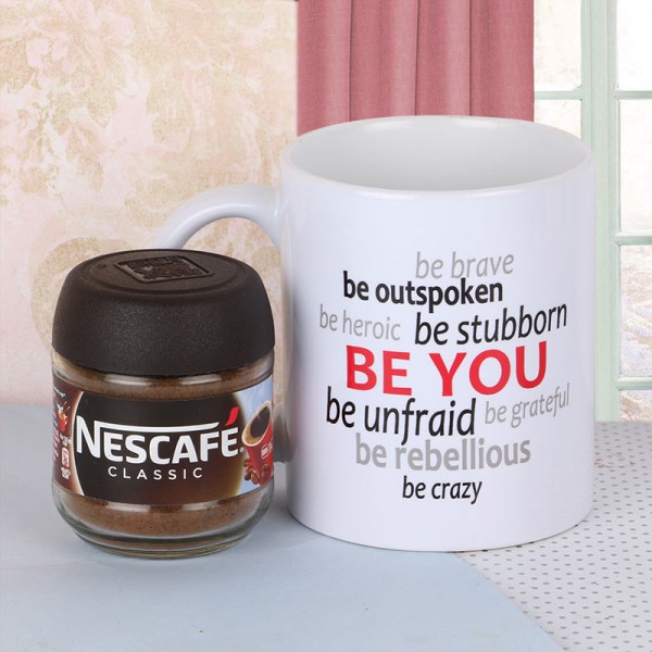 Printed Mug with Nescafe Coffee