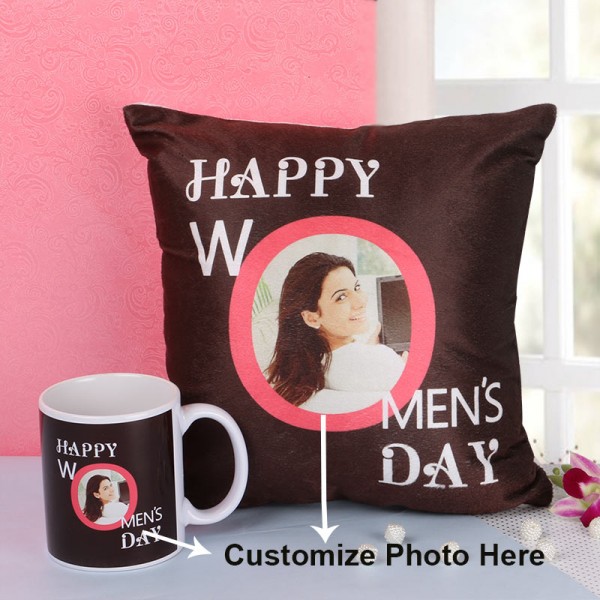 Personalised Coffee Mug and Cushion for Womens Day