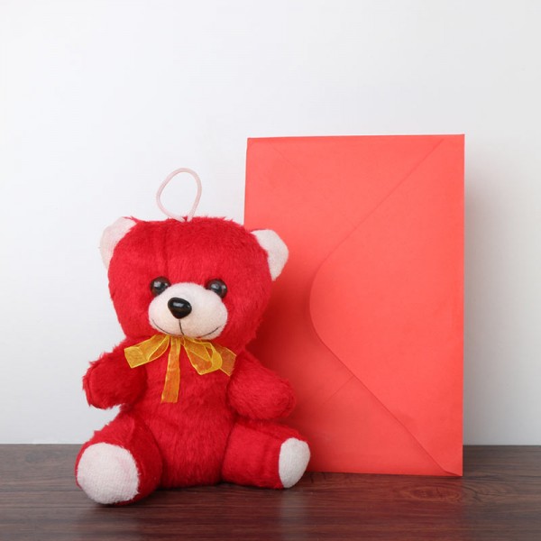 6 inches Teddy Bear with Greeting Card