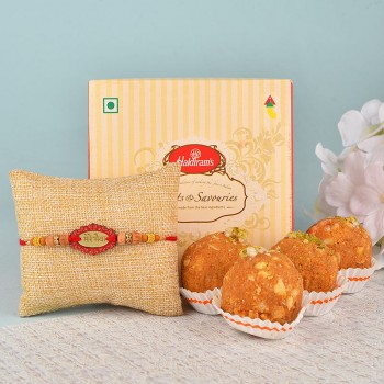 Besan Laddoo N Rakhi Combo