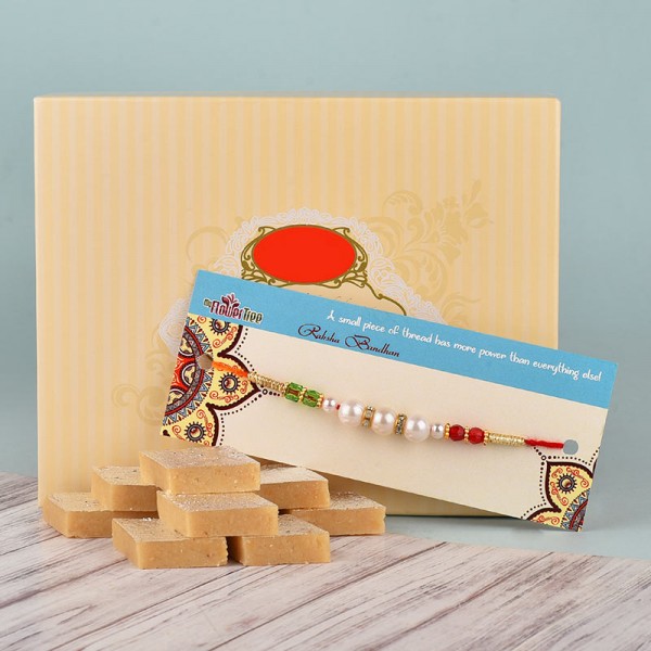 Pearl Rakhi N Kaju Katli