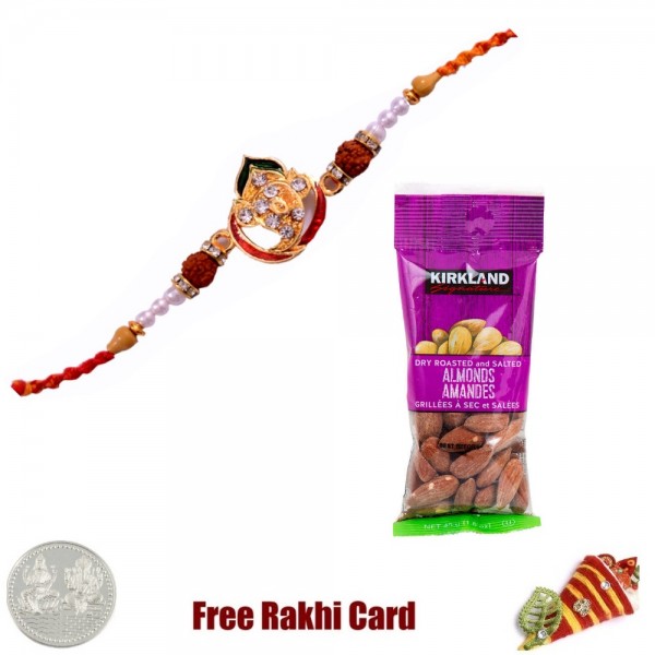 Jewelled Rakhi with 50 grams Almonds