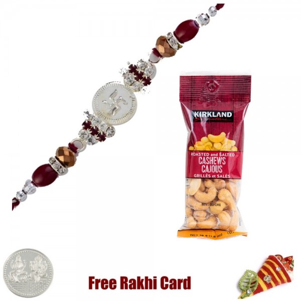 Jewelled Rakhi with 50 grams Cashews