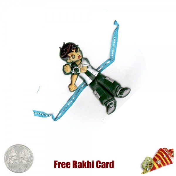 Benton Rakhi with a Free Silver Coin
