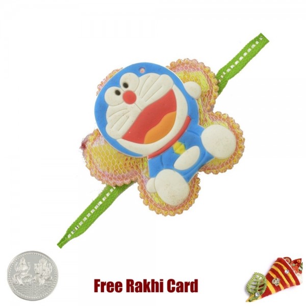 Doremon Rakhi with a Free Silver Coin