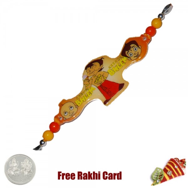 Natkhat Bheem Rakhi with a Free Silver Coin