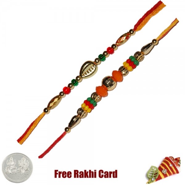 Set of 2 Beaded Rakhi