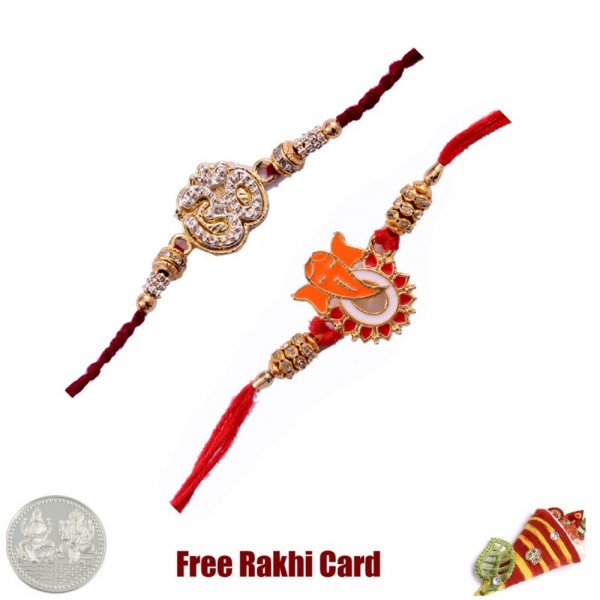 Jewelled Rakhi Set of 2