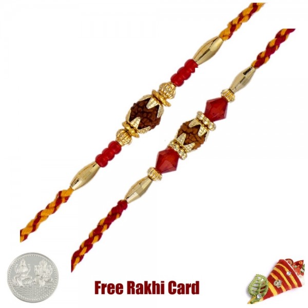 Rudraksh Rakhi Set of 2