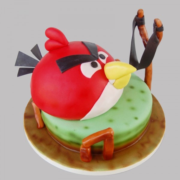 Piece of Cake - Angry bird theme cake with all fondant... | Facebook