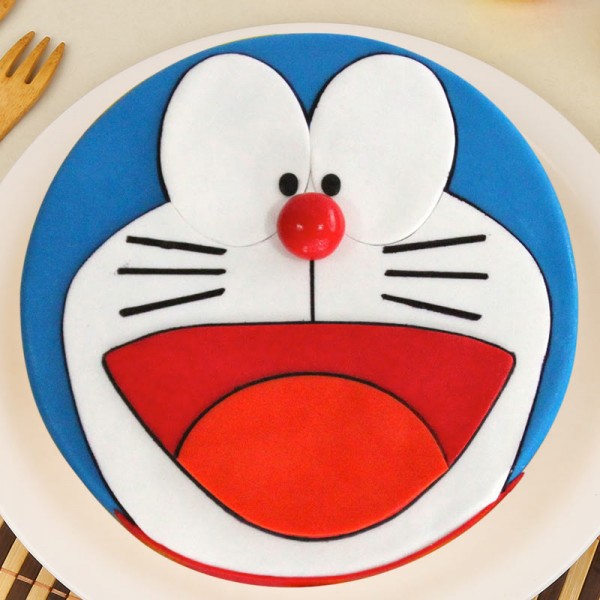 Yummy And Creamy Doraemon Face Cake For Birthday Party, Anniversary And  Party Additional Ingredient: Cream at Best Price in Asansol | Cake O Clock