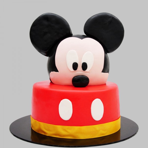 Send Vanilla Mickey Mouse Fondant Cake Online - GAL23-110004 | Giftalove