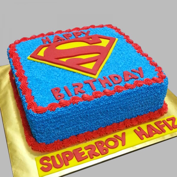 1 Kg Superman Theme Chocolate Cream Cake