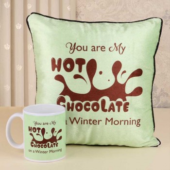 Chocolate Day Mug and Cushion